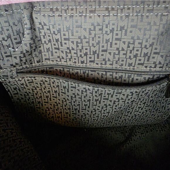 LONGCHAMP Medium Le Pliage Cuir Pink Leather Top Handle Tote - Picture 14 of 15